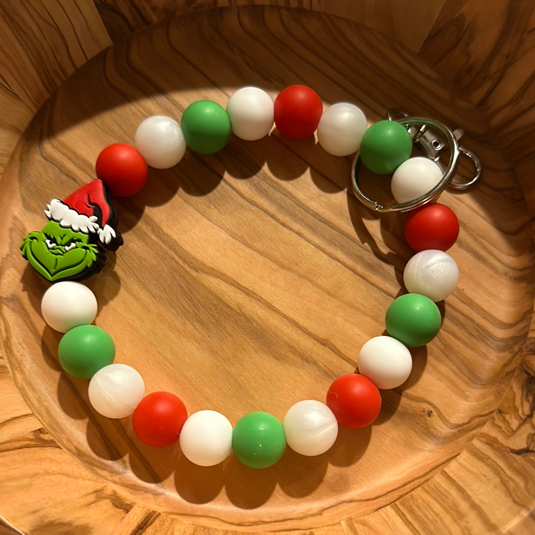 Grinch with Pearl Wristlet