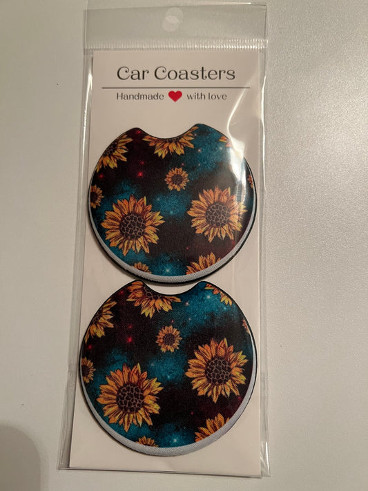 Oopsie Galaxy Sunflower Car Coaster
