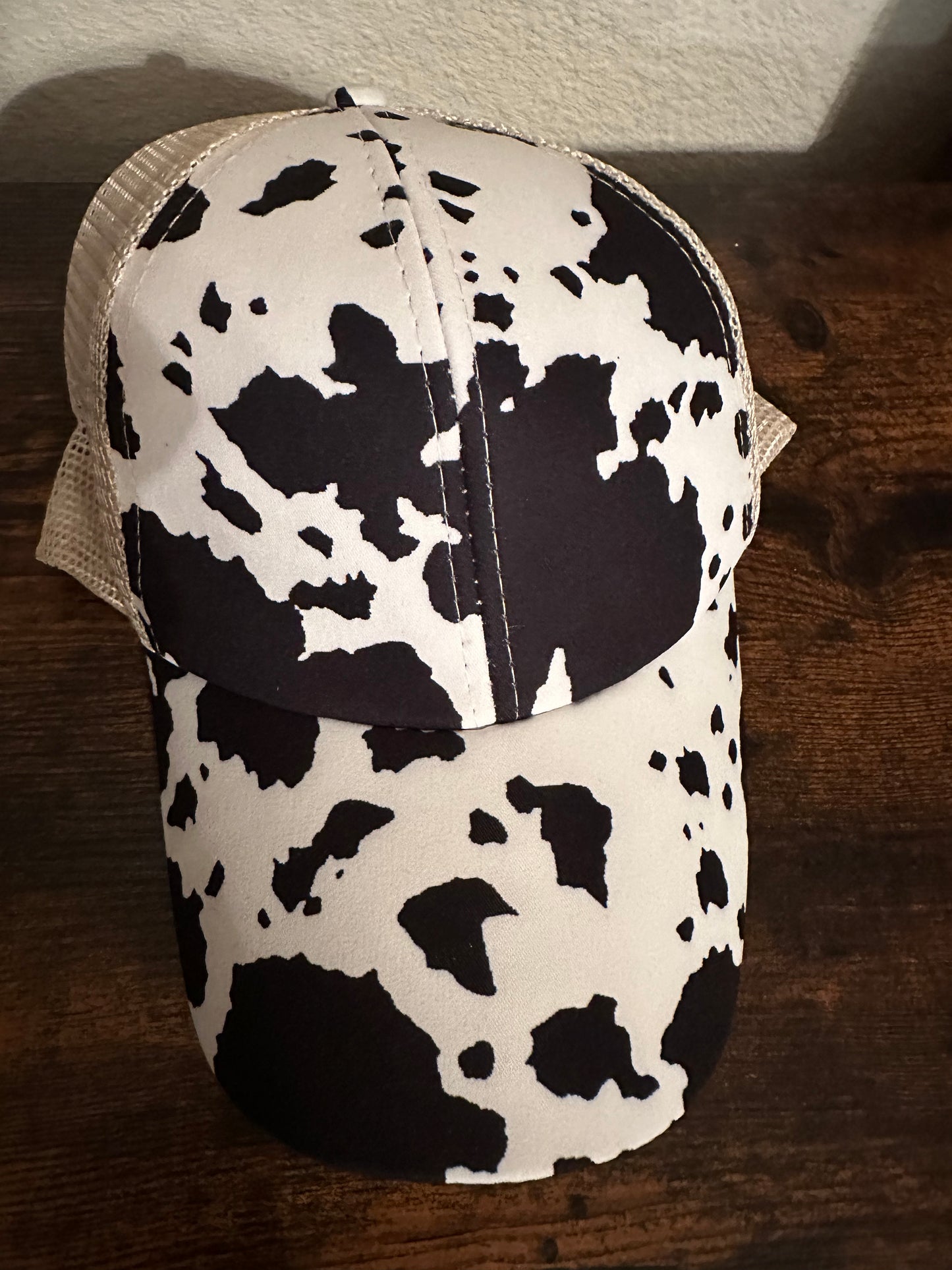 Black & White Cow Hat